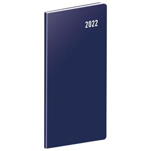 Měsíční diář 2022 plánovací kapesní - Modrá SK