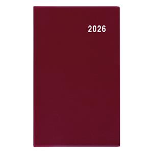 Měsíční diář 2026 Diana PVC kapesní - bordó