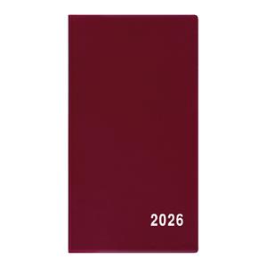 Měsíční diář 2026 Františka PVC kapesní - bordó