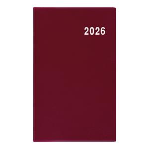 Měsíční diář 2026 Marika PVC kapesní- bordó
