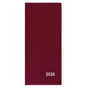 Měsíční diář 2026 Xenie PVC kapesní - bordó