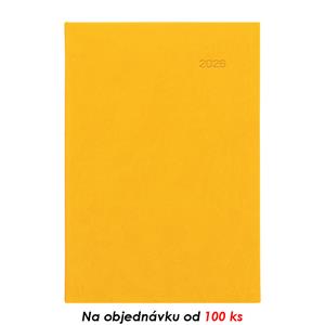 Měsiční diář s poznámkovým blokem 2026 Viva A5 - žlutá