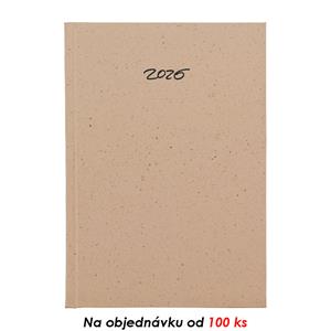 Měsíční diář s poznámkovým blokem diář 2026 Eko A5 - kakao