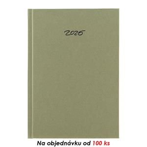 Měsíční diář s poznámkovým blokem diář 2026 Eko A5 - konopí