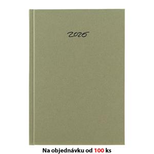 Měsíční diář s poznámkovým blokem slovenský diář 2026 Eko A5 - konopí