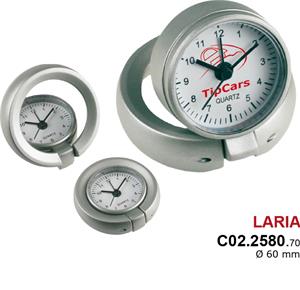 Nástěnné hodiny Laria - stříbrná