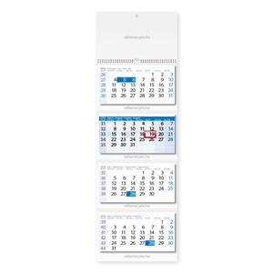 Nástěnný kalendář 2016 - Čtyřměsíční modrý