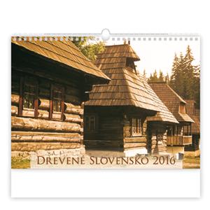 Nástěnný kalendář 2016 Dřevěné Slovensko
