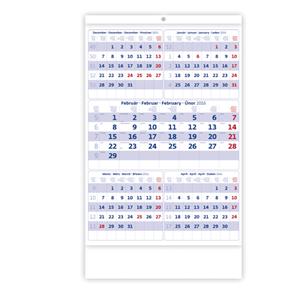 Nástěnný kalendář 2016 Pětiměsíční kalendář - modrý