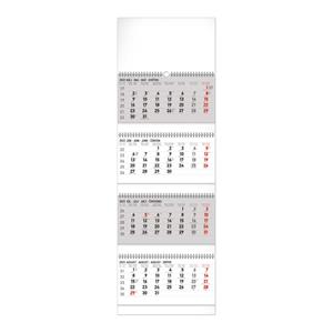 Nástenný kalendár 2022 4mesačný skladací - šedý SK