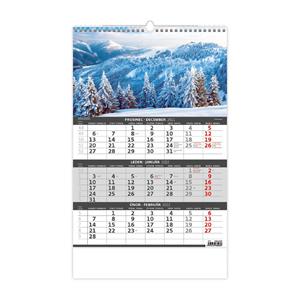 Nástěnný kalendář 2022 - Hory – 3měsíční/Hory – 3mesačné