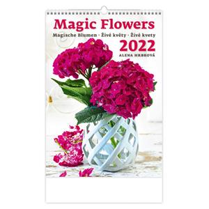 Nástěnný kalendář 2022 - Magic Flowers/Magische Blumen/Živé květy