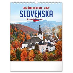 Nástěnný kalendář 2022 Pamätihodnosti Slovenska SK