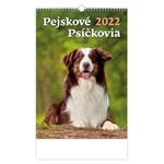 Nástěnný kalendář 2022 - Pejskové/Psíčkovia
