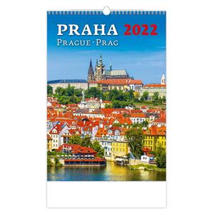 Nástěnný kalendář 2022 - Praha/Prague/Prag