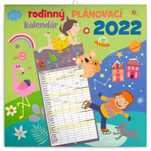 Nástěnný kalendář 2022 Rodinný plánovací SK