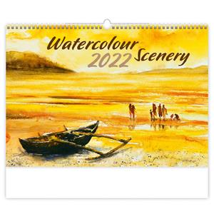 Nástěnný kalendář 2022 - Watercolour Scenery
