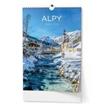 Nástěnný kalendář 2023 Alpy