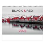 Nástěnný kalendář 2023 - Black Red