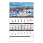 Nástěnný kalendář 2023 - Hory – 3měsíční/Hory – 3mesačné