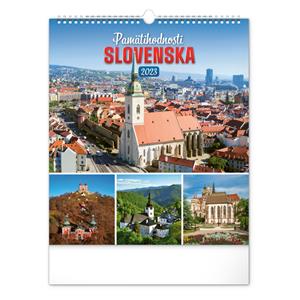 Nástěnný kalendář 2023 Pamätihodnosti Slovenska SK