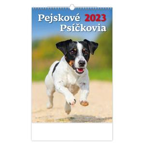Nástěnný kalendář 2023 - Pejskové/Psíčkovia