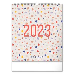 Nástěnný kalendář 2023 plánovací kalendář Terazzo