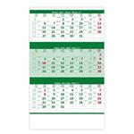 Nástěnný kalendář 2023 - Tříměsíční zelený