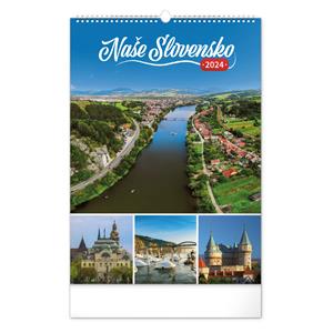 Nástěnný kalendář 2024 Naše Slovensko SK