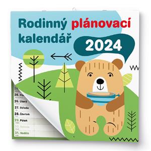 Nástěnný kalendář 2024 Rodinný plánovací