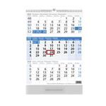 Nástěnný kalendář 2024 - Tříměsíční modrá
