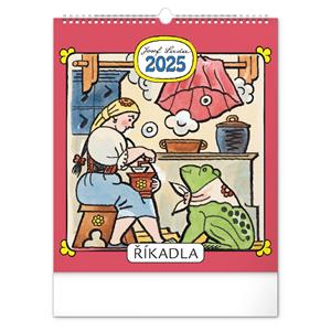 Nástěnný kalendář 2025 Josef Lada – Říkadla