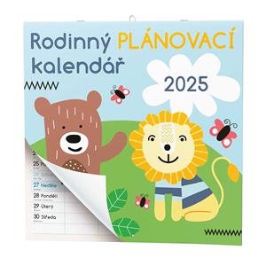 Nástěnný kalendář 2025 Rodinný plánovací kalendář