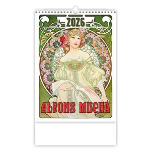 Nástěnný kalendář 2026 - Alfons Mucha