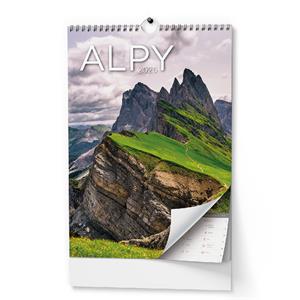 Nástěnný kalendář 2026 Alpy