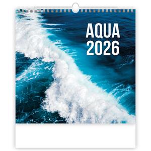 Nástěnný kalendář 2026 - Aqua