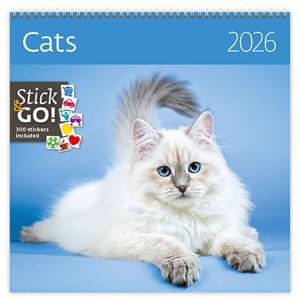 Nástěnný kalendář 2026 - Cats