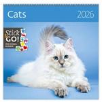 Nástěnný kalendář 2026 - Cats