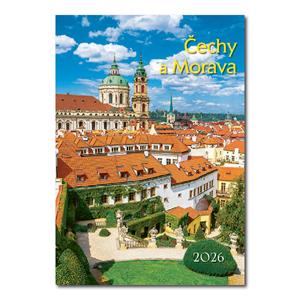 Nástěnný kalendář 2026 - Čechy a Morava