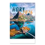 Nástěnný kalendář 2026 český Hory