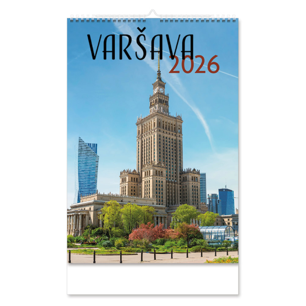 Nástěnný kalendář 2026 český Varšava