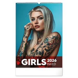 Nástěnný kalendář 2026 Inked Girls