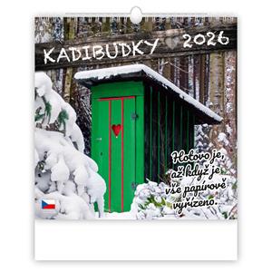Nástěnný kalendář 2026 - Kadibudky