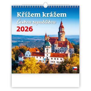 Nástěnný kalendář 2026 - Křížem krážem Českou republikou