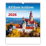 Nástěnný kalendář 2026 - Křížem krážem Českou republikou