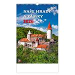 Nástěnný kalendář 2026 - Naše hrady a zámky
