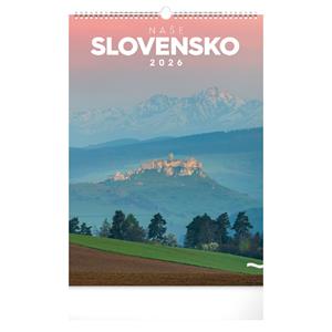 Nástěnný kalendář 2026 Naše Slovensko