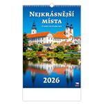 Nástěnný kalendář 2026 - Nejkrásnější místa ČR