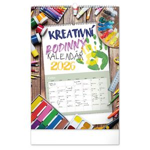 Nástěnný kalendář 2026 Rodinný kreativní