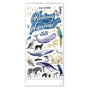 Nástěnný kalendář 2026 Rodinný plánovací Animalium